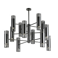 Люстра на штанге 100*80,5 см, 24*GU10, 480W, Favourite Farol 4481-24P черный