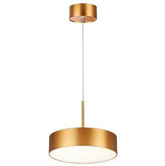 Светильник светодиодный 22 см, 30W, 4000K, NovoTech OVER PROMETA 358763, золото
