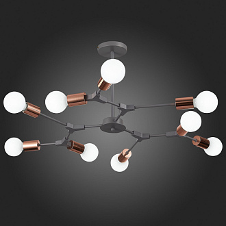 Люстра 89 см,  EVOLUCE PALARE SLE106403-09 Серый, Розовое золото