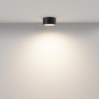 Накладной светильник 12*12*6 см, LED, 12W, 3000К, Maytoni Technical Zon C032CL-12W3K-RD-B черный