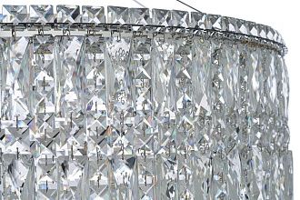 Люстра подвесная *80* см, Led лента*LED*88W, 3000/6000K, Arti Lampadari Ovindoli Nickel Ovindoli L 1.5.80.100 N, Никель