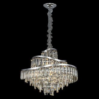 Люстра хрустальная подвесная Citilux NAIAD CL315161, диаметр 55 см, Хром