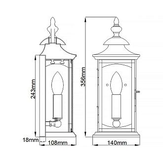 Настенный фонарь Feiss, Арт. QN-MARKET-SQUARE-S