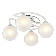 Потолочная люстра Citilux Отто CL121140, диаметр 50 см, белый-хром