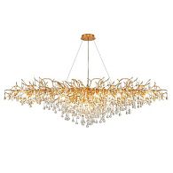 Подвесная люстра Droplet Chandelier oval L160 40*86*86 см, 1*G9*40W, ImperiumLoft 40.2696, Золотистый
