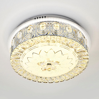 Светильник 40*40*16 см, LED 46W, 3000 / 6000K, Хром LED4U 1169-400 CR