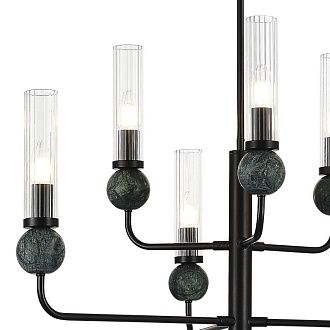 Люстра на штанге 80*151 см, 6*E14*40W, ST-Luce Medea SL1244.403.06, черный