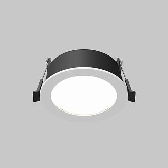 Встраиваемый светильник 10*5 см, вр 9 см, 1*GX53*12W, K, Maytoni Orb DL130-GX53-W, Белый