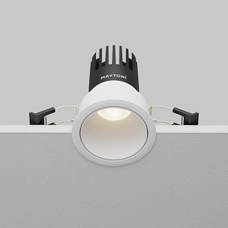 Встраиваемый светильник DL116-10W-4K-W **-9,7 см, *LED*10W, 4000K, Maytoni technical Dip DL116-10W-4K-W, Белый, вр 6 см