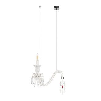 Подвесной светильник 32 см, Loft IT Zenith 10210P/A White, хром