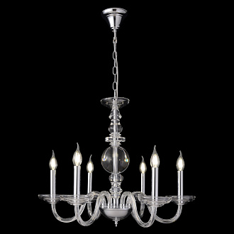 Светильник 65 см, Crystal Lux ARABESQUE SP6 CHROME, хром