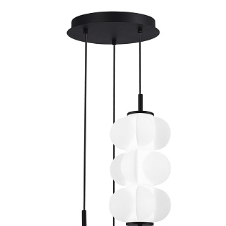 Каскадная люстра 33*200 см, LED, 8W,  3000К, ST-Luce TALISMAN SL6121.403.03 черный