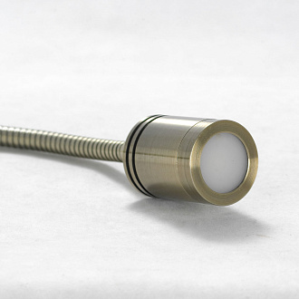 Бра настенное 11*35*11/25 см, 1*LED*3W 3000K Lussole Chambers LSP-8579 бронзовый