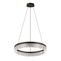 Люстра 55*55*110 см, 1*LED*19W, 4000K Gerhort G52118/1BK CF+CL, Черный