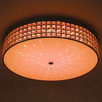 Люстра хрустальная 61 см, 105W, 3000-5500К Citilux Портал CL32410G1 LED RGB с пультом хром