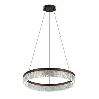 Люстра 55*55*110 см, 1*LED*19W, 4000K Gerhort G52118/1BK CF+CL, Черный