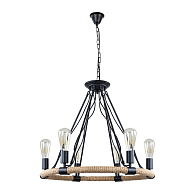 Люстра 62*62*58 см, 6*E27*40W  Divinare Paula 8108/01 LM-6 черный