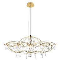 Подвесная люстра 90 см, 27W, 3000K, Loft IT Mira 10586/900 Gold Asfour, золото