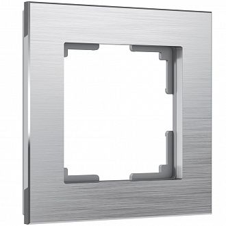 W0011706 Рамка на 1 пост Aluminium, алюминий Werkel, 4690389157974