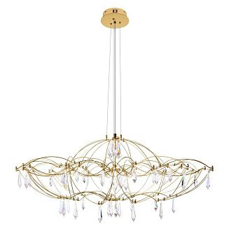 Подвесная люстра 90 см, 27W, 3000K, Loft IT Mira 10586/900 Gold Asfour, золото