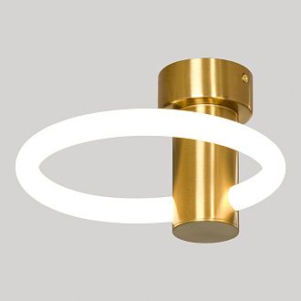 Бра настенное 22*23-23 см, 1*LED, 10W, 3000K, Lussole Lowell LSP-7365, бронзовый