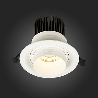 Встраиваемый светильник 12 см, 12W, 3000K ST LUCE Zoom ST701.538.12 Белый, вр 9,5 см