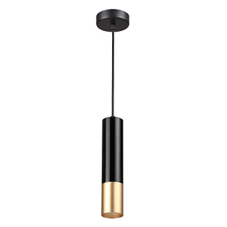 Подвесной светильник Odeon Light Corse 3876/1L черный, диаметр 5.5 см