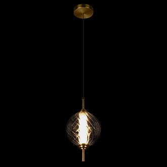 Подвесной светильник *15*-27,5 см, 1*LED*30W, 4000K, LOFT IT Helix 10421/B Smoke, бронзовый