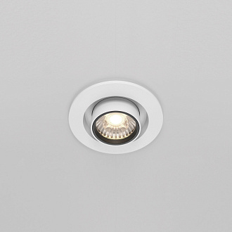 Встраиваемый светильник 9,5*9,8 см, LED*10W, 4000 К, Hidden DL045-01-10W4K-W Maytoni Downlight, Белый, вр 7,5 см