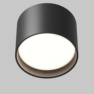 Потолочный светильник 9 см, 7W, 4000K, Maytoni Technical Glare C127CL-L7W4K-B, черный