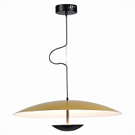 Светильник подвесной 60*160 см, 1*LED 40W 3000K золотистый,черный ST Luce Armonico SL6502.213.01
