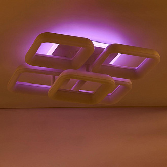 Светильник 55 см, 75W, 3000-5500K с Алисой Citilux Паркер Смарт CL225A250E RGB, белый
