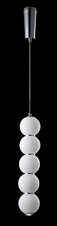 Светильник подвесной 10 см, 1*16W, 3000K, Crystal Lux DESI SP5 CHROME/WHITE Хром