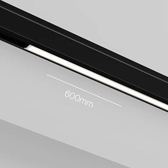 Трековый светильник 60*0,5*1,2 см, LED 10W 4000K Maytoni Technical Accessories for tracks Levity Basis TR190-1-10W4K-B черный