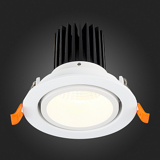 Встраиваемый светильник 10 см, 10W 3000K ST LUCE Встраиваемые светильники ST705.538.10 Белый, вр 8,5 см