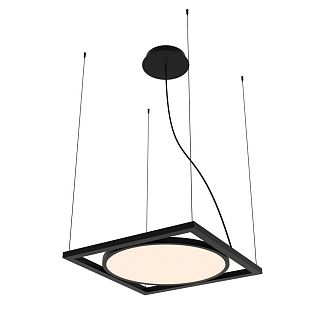 Подвес 46*50-150 см, 1*LED, 30W, 4000K, Favourite Pany 4637-1P, черный матовый