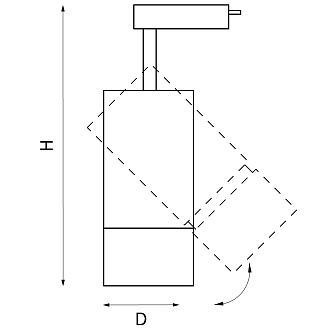 Светильник светодиодный для 1-фазного трека 9,2 см, LED*40W, 3 000 К, Белый Lightstar Volta 229436