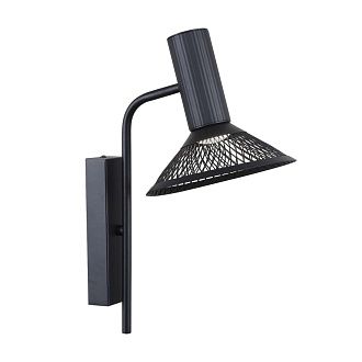 Бра 18*37 см, 1*LED, 6W, 3000K, F-Promo Metrics 4623-1W, черный матовый