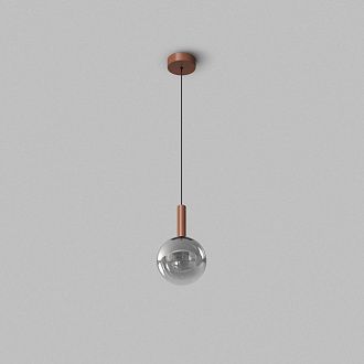 Подвесной светильник 20 см, 4W, 3000K, Denkirs Bubbles DK6531-CO, медь
