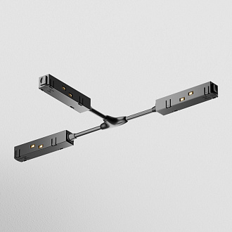 Коннектор питания Т-образный Maytoni Technical Magnetic track system Gravity TRA004CWT-22B черный