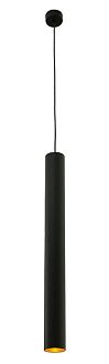 Светильник подвесной 6 см, 1*7W, 4000K, Crystal Lux CLT 037C600 BL-GO Черный+золотой