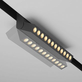 Трековый светильник 22*2,3*-10,8 см, *LED*12W, 2700-6000K, Maytoni technical Dim Smart Zigbee EXILITY TR033-4-12WTW-M-DSZ-B, Черный