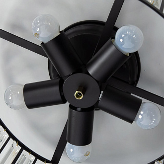 Люстра Citilux Гермес CL331151, диаметр 41 см, черный