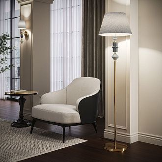 Торшер 161 см, Eurosvet 4690389218231, латунь