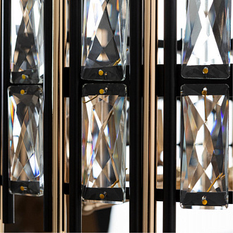 Светильник 50 см, Arte Lamp Alruba A1043SP-6BK, черный-золото