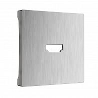 Накладка для розетки HDMI (серебряный рифленый) WL09-HDMI-CP Werkel 4690389128318