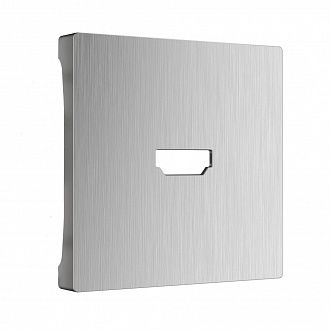 Накладка для розетки HDMI (серебряный рифленый) WL09-HDMI-CP Werkel 4690389128318