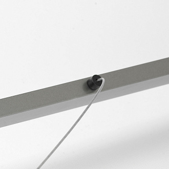 Линейно-подвесной светильник 120*18*145 см, 1*LED*40W 4000K серый Lussole Bradford LSP-7165