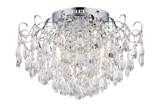 Люстра 540*360, E27 x 6+LEDx6 3W*E27+LED, 60W Sfera Sveta Хрусталь (Эконом) 1503/6+6 CR, Хром