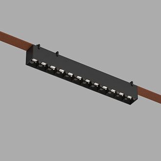 Светильник на шине 32,3*4*4,5- см, *LED*12W, 2700-6000K, Denkirs BELTY GRILL DK5670-BK, черный пластик